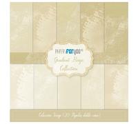 Papers For You Gama de productos de la colección Gradient (20 Papeles Scrap Mini doble cara 180gr 8"x 8" (Gradient Beige))