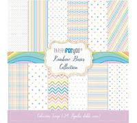 Papers For You Gama de productos de la colección Rainbow Basics (24 Papeles Scrap Mini doble cara 180gr 6"x 6")