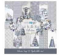 Papers For You - Kit de Papeles para Scrapbooking y Manualidades | Colección "Snow On The Forest" | Incluye 12 Papeles a Doble Cara con Diseños Diferentes | Tamaño 30,48 x 30,48 cm (12" x 12")