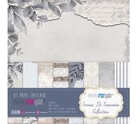 Papers For You - Kit 8 Papel Scrap Tela 125gr 12"x12" (Sueños De Comunión Niños)