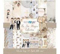 Papers For You - Kit de Papeles Mini para Scrapbooking y Manualidades | Colección "Un Día Mágico Niños" | Incluye 30 Papeles a Doble Cara con Diseños Diferentes | Tamaño 17 x 17 cm (6,6" x 6,6")