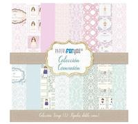 Papers For You - Kit de Papeles para Scrapbooking y Manualidades | Colección "Comunión" | Incluye 12 Papeles a Doble Cara con Diseños Diferentes | Tamaño 30,48 x 30,48 cm (12" x 12")
