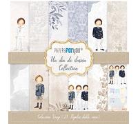Papers For You - Kit de Papeles para Scrapbooking y Manualidades | Colección "Un Día de Ilusión Niños" | Incluye 28 Papeles a Doble Cara con Diseños Diferentes | Tamaño 30,48 x 30,48 cm (12" x 12")