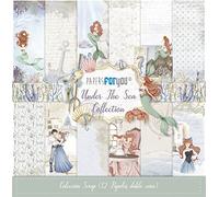 Papers For You Gama de productos de la colección Under The Sea (12 Papeles Scrap doble cara 180gr 12''x12'')