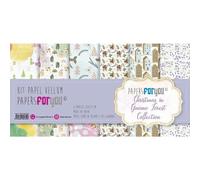 Papers For You Kit Papel Scrap Vellum 90 gr 6 Papeles (Christmas In Gnome Forest)