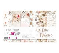Papers For You Kit Papel Vellum 6 Papel vegetal 90 gr 31 x 30 cm (Un dia magico (Niñas))