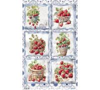 Papers For You Papel Arroz 54x33 cm 25-30 gr. FRUITS MARKET (Strawberry III)