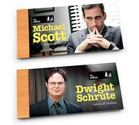 Papersalt The Office Merchandise Dwight Schrute and Michael Scott Wisdom Notes - Notas divertidas de la serie de televisión de la oficina, juego de 2