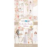 PAPERSFORYOU Colección 14 Papeles Scrap Una cara 180gr 6"x12" (Un Día Para Recordar Niña)