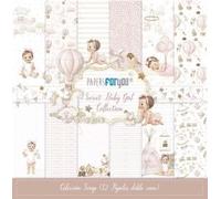 PAPERSFORYOU Colección Scrap Sweet Baby Girl 30x30cm. 12 Pap