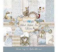 PAPERSFORYOU Gama de productos de la colección Bibbidi Bobbidi Boo (12 Papeles Scrap doble cara 180gr 12''x12'')