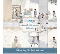 PAPERSFORYOU Gama de productos de la colección Celebrando Mi Comunión (36 Papeles Scrap Mini doble cara 180gr 6"x 6" (Niños))