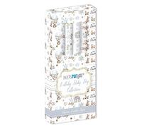 PAPERSFORYOU Gama de productos de la colección Lullaby Baby Boy (Kit Leather Paper 4 pzs 32,5x30 cm)