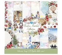PAPERSFORYOU Gama de productos de la colección Nuestra Navidad (24 Papeles Scrap Doble Cara 180gr 8"x 8")
