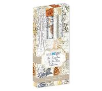 PAPERSFORYOU Kit 4 Leather Paper; Papel imitación piel 300/350 gr (32,5 x 30 cm) (The Kingdom of the Elves)