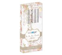 PAPERSFORYOU Kit 4 Leather Paper; Papel imitación piel 300/350 gr (32,5 x 30 cm) (Un dia para recordar Niñas)