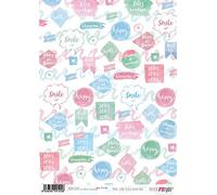 PAPERSFORYOU Papel De Arroz Mira como Floto Aventura 29,7x21cm