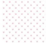 PAPERSFORYOU Tela de encuadernar Corazón Rosa Bebe 70x50cm