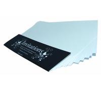 Paperstate Invitations - Tarjetas trípticas para invitaciones, tamaño A5, 10 unidades, color blanco