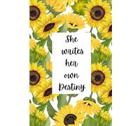 PAPERTALES "She writes her own Destiny" Sunflower Theme Undated Diary