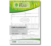 PaperXpert 100 conocimientos de embarque CMR | 4 veces autocopiable | Separador para el transporte internacional de mercancías | calidad premium | según la última norma ADR - Fabricado en Alemania