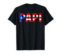 PAPI Bandera Puertorriqueña Puerto Rico Día del Padre Patriótico Camiseta