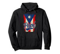 Papi Puertorriqueño Papá Puerto Rico Boricua Día del Padre Sudadera con Capucha