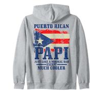 Papi Puertorriqueño Papá Puerto Rico Orgullo Boricua Día del Padre Sudadera con Capucha
