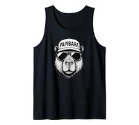 Papibara Cool Capybara Papa Padre Day Camiseta sin Mangas