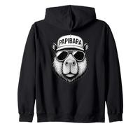 Papibara Cool Capybara Papa Padre Day Sudadera con Capucha
