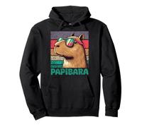 Papibara Día Del Padre Mejor Papá Capibara Sudadera con Capucha