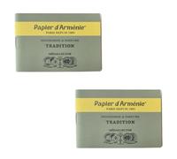 Papier d’Arménie Original - Pack 2 Libritos Tradition | Papel Perfumado Ambiental Clásico | Aromatiza y Purifica el Aire | Confeccionado en Francia | Set de 2 Cuadernillos, Desde 1885