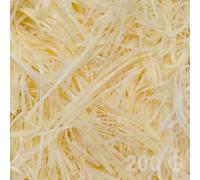 Papier Déchiqueté, pour le Bricolage, les Fêtes, le Remplissage et L'emballage de Cadeaux, 200 g, Jaune Crème