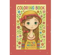 PAPIER MISSES 3: A charming coloring book with 45 hand-drawn girls in various artistic styles - perfect for kids and adults to print, color, and enjoy.