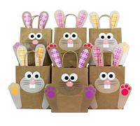 Papierdrachen Bolsas de Regalo DIY Pascua con Conejo de Pascua en Naranja Rosa púrpura para Rellenar tú Mismo - para Envolver Regalos para niños y Adultos