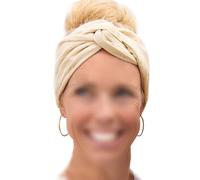 Papierdrachen Diadema de muselina para mujer, para atar tú mismo, cinta de nudos, accesorios para el cabello, otoño y verano, beige, para mujeres