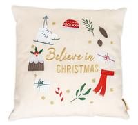 Papierdrachen Fundas de cojín de Navidad - con el texto «Believe in Christmas - en tamaño 40 x 40 cm