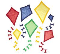 Papierdrachen WTD Fensterbilder - Juego de 24 dragones precortados para manualidades infantiles, manualidades otoñales con cartón de arcilla y papel de calco