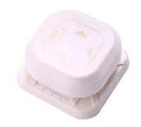 Papierkantenschneider 9 x 9 x 4,8 cm - 4 en 1 Dekorativer Ecklocher - Handlicher Bastel-Etikettenstanzer Für DIY Scrapbooking, Kartenherstellung, Hochzeitseinladungen, Planer, Tagebücher