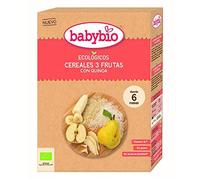 Papilla de Cereales y 3 Frutas Bio babybio 200 g