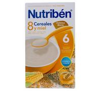 Papilla Nutriben 8 Cereales Miel y Galletas María 600 G - Papilla 6meses