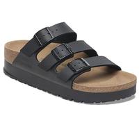 Papillio 1029737 Florida III Pap Flex Platform Black Sandalias para mujer con triple hebilla, Negro , 38 EU