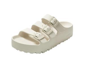 Papillio 1029770 Florida III Pap Flex Platform Egg Shell Sandalias para mujer con triple hebilla