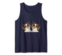 Papillon Dog Breed Dos Lindos Perros Papillon Camiseta sin Mangas