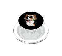 Papillon Dog Granny - Hilo Cuadrado de Ganchillo para Amantes del Ganchillo PopSockets PopGrip para MagSafe