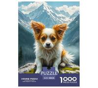 Papillón Puzzle Regalo Creativo Decoración del Hogar 1000 Piezas Cute Perro Rompecabezas Familiar Juego De Habilidad para Adultos Y Niños 38x26cm/1000pcs