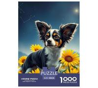 Papillón Puzzles Imposible,desafío for Adults Perro Entretenimiento Creativo 1000 Piezas Obra De Arte De Juego De para Adultos Y Niños A Partir De 12 Años 38x26cm/1000pcs