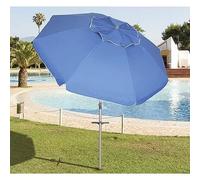 PAPILLON Sombrilla Playa Aluminio Extra Grande Ø 220 cm. Con Protección UV, Cuspide Anti Viento, Mastil Aluminio con Mango y Espiral