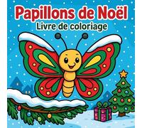 Papillons de Noël - Livre de coloriage