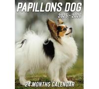 Papillons Dog Calendar 2025 - 2026: Spread Joy and Stay Organized with a 24-Month Planner with US Holidays - Ideal for Gifting or White Elephant Parties, Perfect Christmas Gift